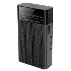 TECNOLAB - Radio FM Portátil AMFM De Bolsillo A Pilas - SC