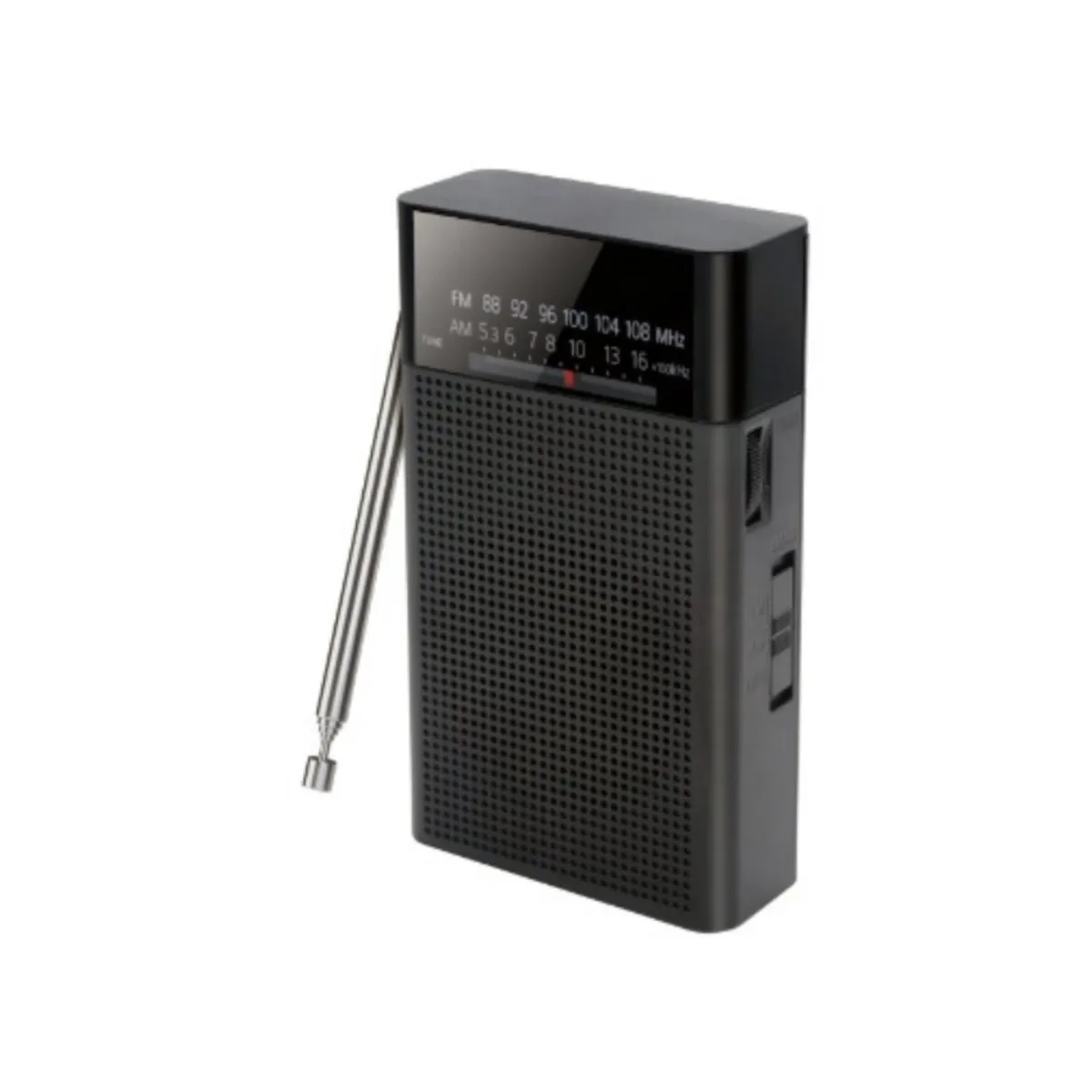 TECNOLAB - Radio FM Portátil AMFM De Bolsillo A Pilas - SC