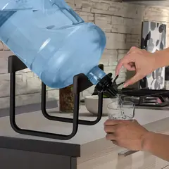 GENERICO - Soporte Dispensador Rack Para 1 Bidón De Agua + Boquilla