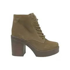 PAND G - Botín Beige Taco Mujer
