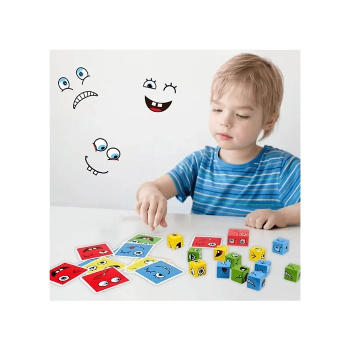 GENERICO - Juego Expresiones Emociones Para Trabajar En Autismo Tdah