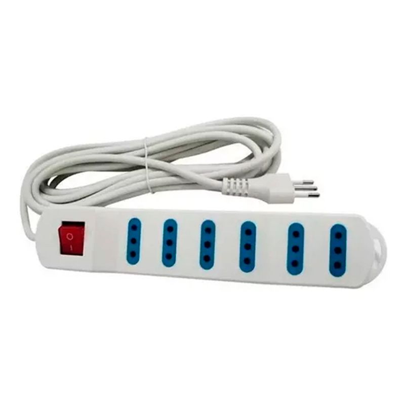 ESHOPANGIE - Alargador Zapatilla Eléctrico Con Switch 6 Tomas