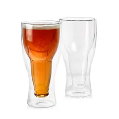 PERFECT CLASS - Set 3 Vasos Cerveceros 350ml Doble Pared