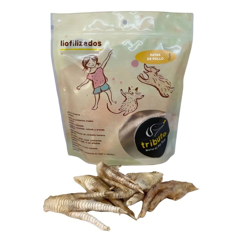 GENERICO - Snack Perro Tributo Patas de Pollo Crudo Liofilizado 100 grs