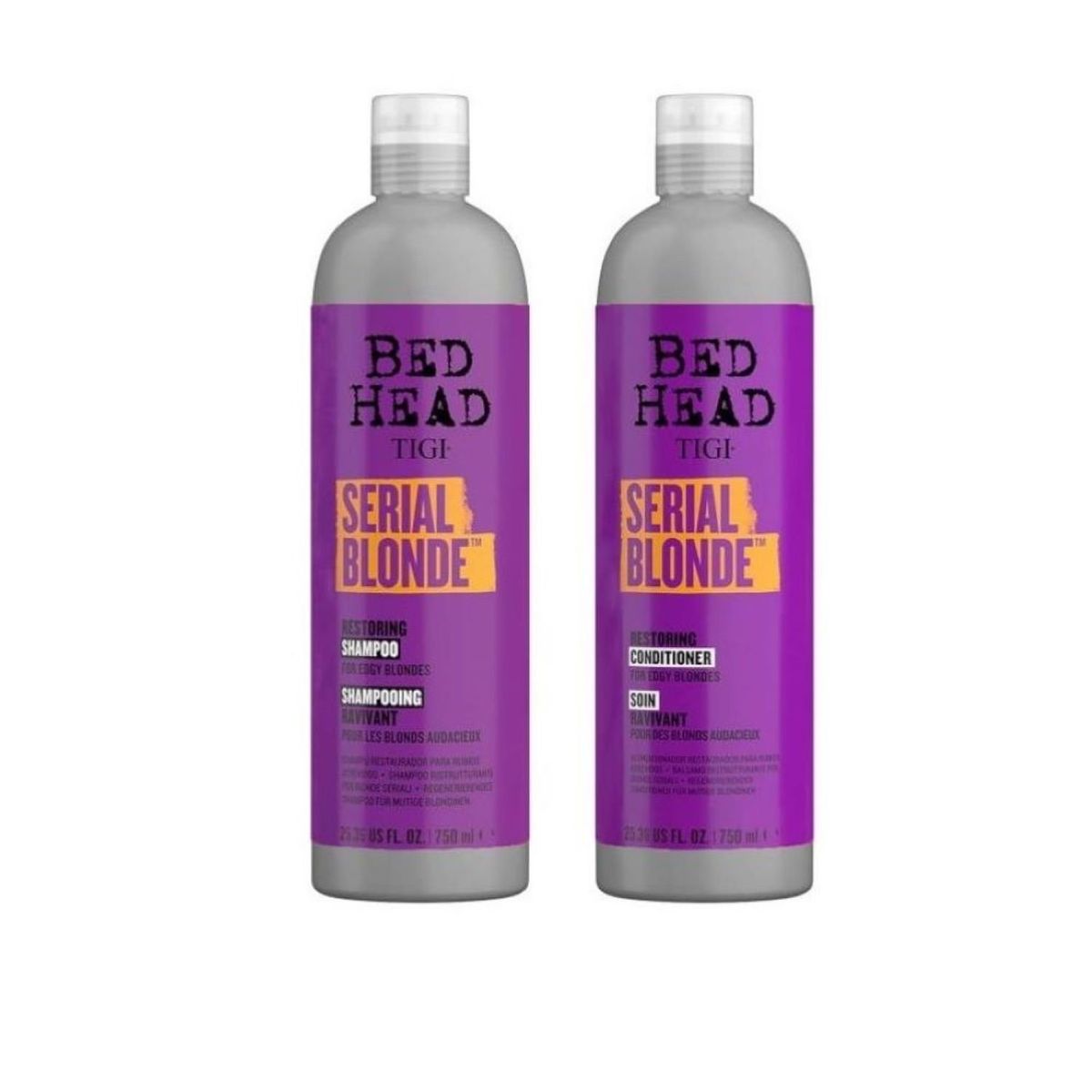 TIGI - Shampoo y Acondicionador Serial Blonde (Rubios) Tigi Bed Head 750 ml.-
