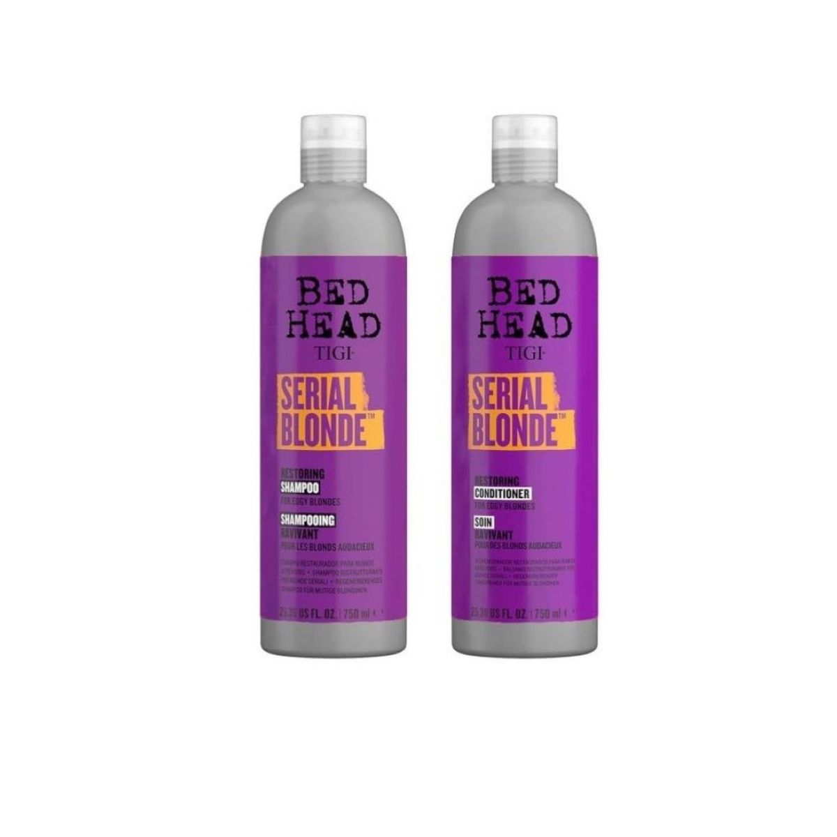 TIGI - Shampoo y Acondicionador Serial Blonde (Rubios) Tigi Bed Head 750 ml.-