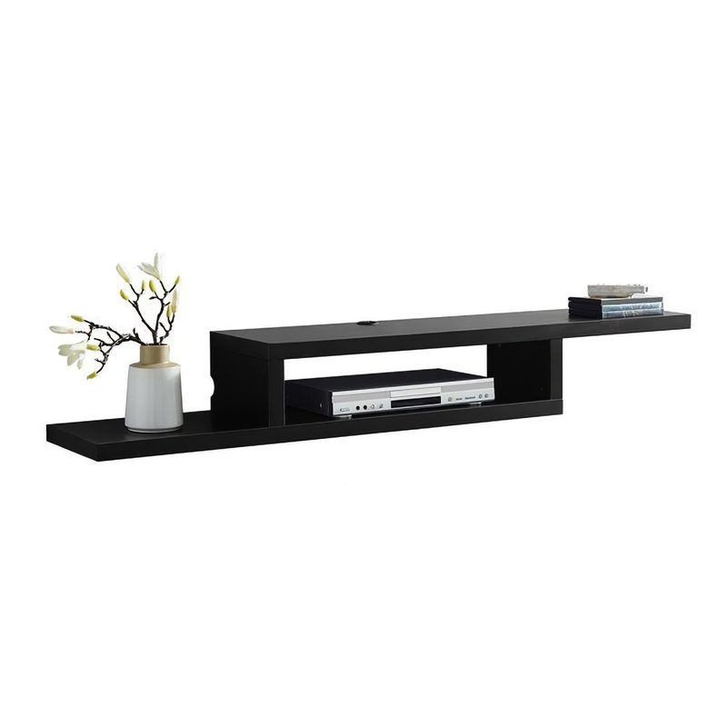 GENERICO - Racks Flotante para TV 42 a 55 pulgadas, color negro