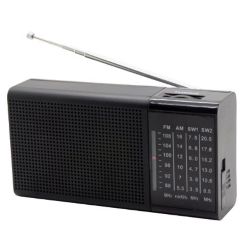 TECNOLAB - Radio FM Portátil AMFMSW De Bolsillo Recargable - SC