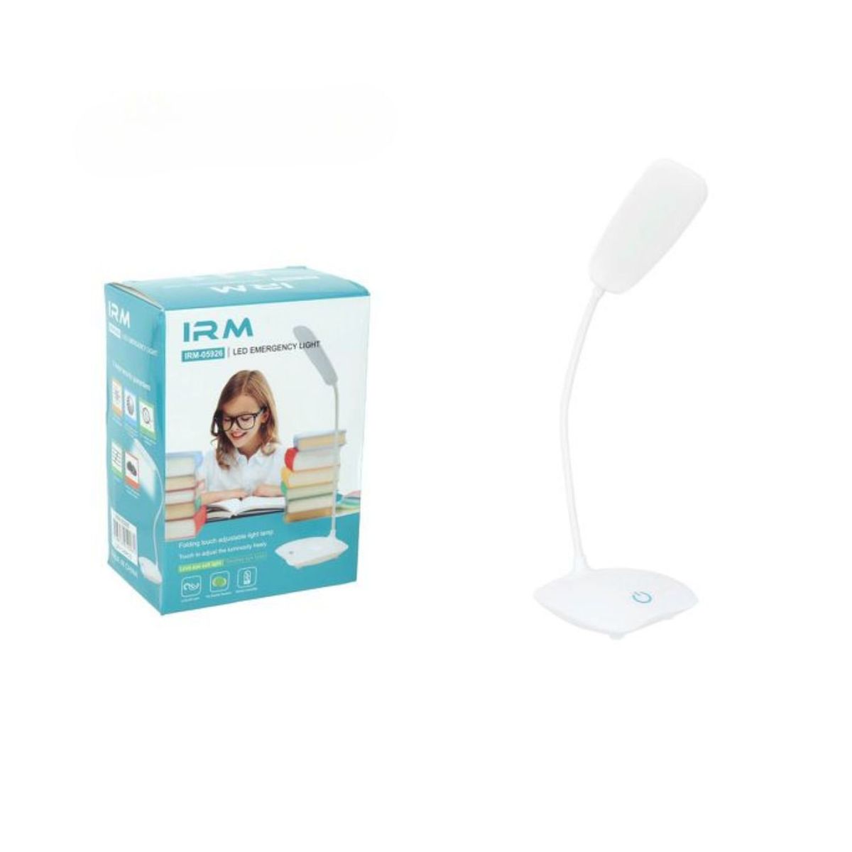 GENERICO - Lámpara De Escritorio Led 360 Lectura Usb 3 Intensidades.