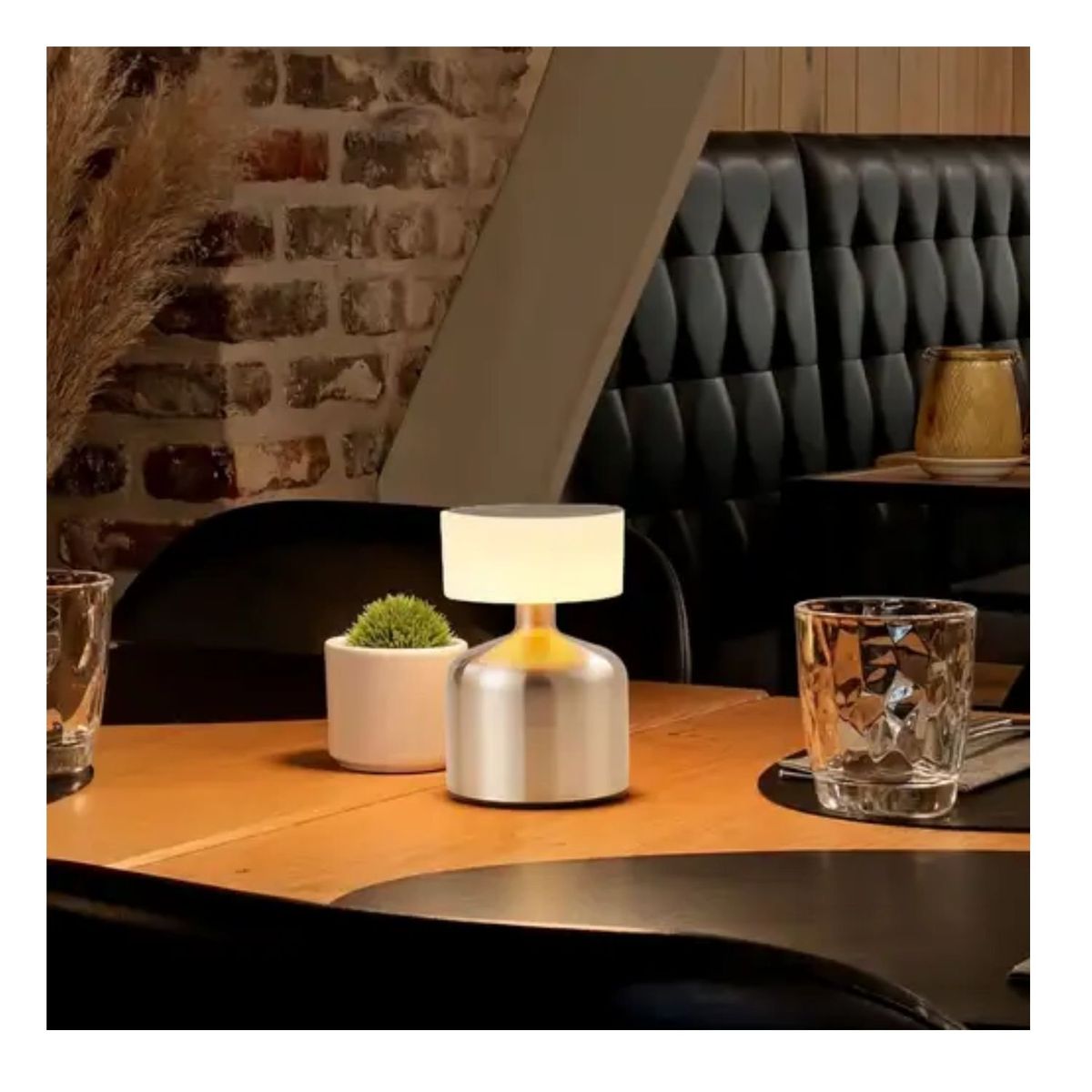 GENERICO - Lámpara Mesa Metal Miniatura Retro Carga Usb Decoración.