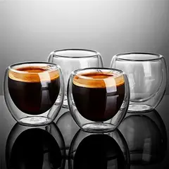PERFECT CLASS - Set 4 Vasos de Café 250ml Doble Pared
