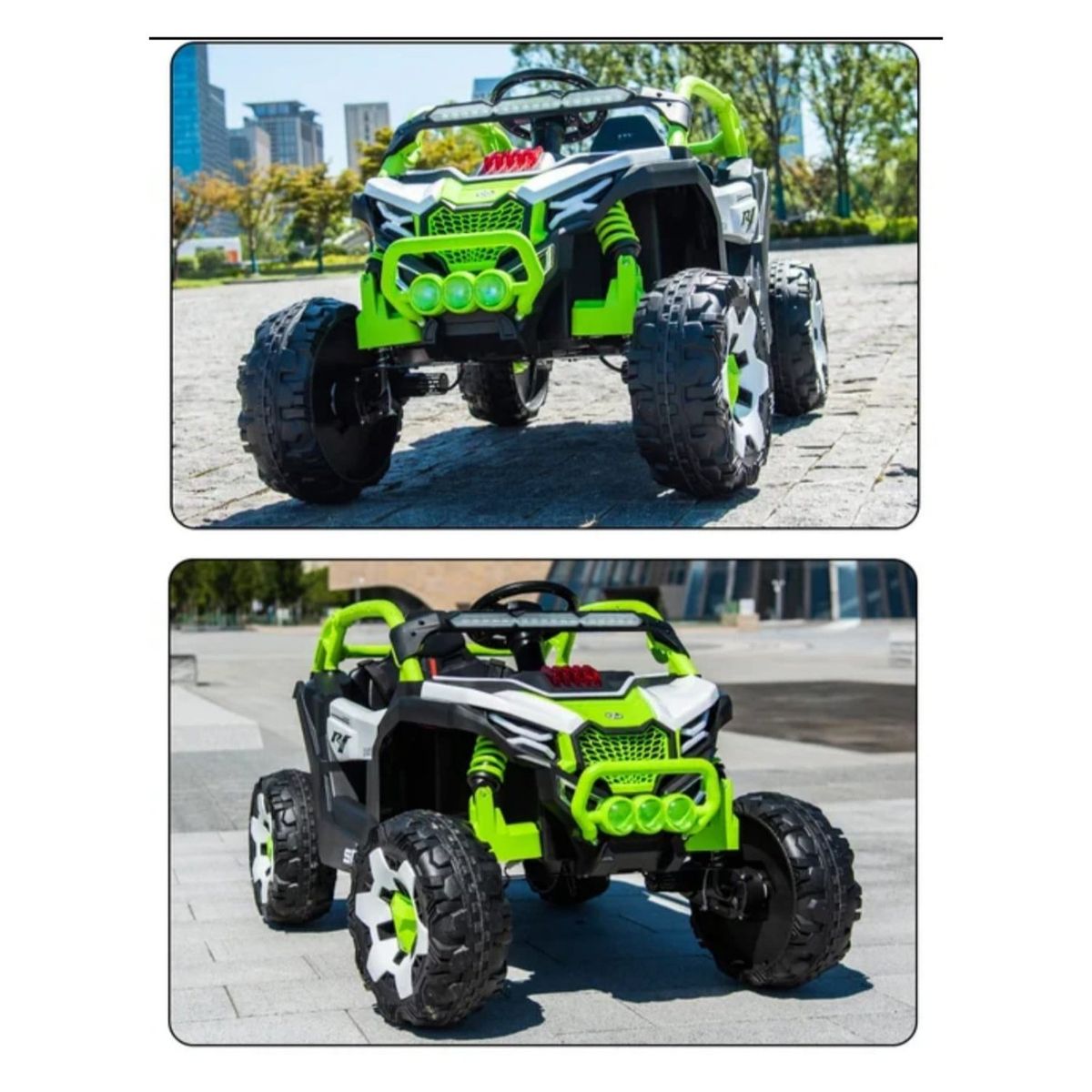 GENERICO - Auto a Bateria Utv 4x4 Con control Remoto Verde