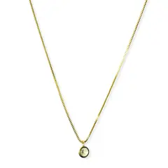 ANDREA COGGIOLA JOYAS - Collar Punto De Luz Redondo 5mm Enchapado Oro 18K