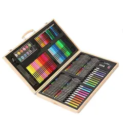 MERCADO CBF - Set De Lápices De 180 Pcs Para Colorear En Maleta De Madera