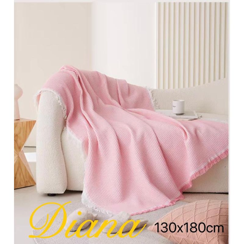 GENERICO - MANTA DECORATIVA 130X180CM ROSADO