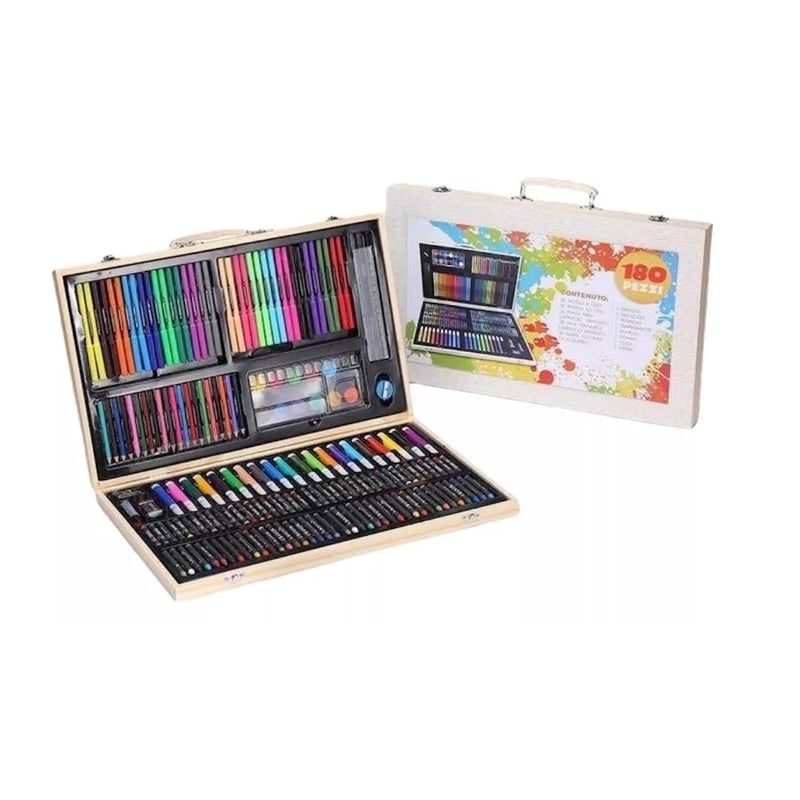 GENERICO - Dibujo Técnico 180 Unds Profesional Estuche Lápices Colores