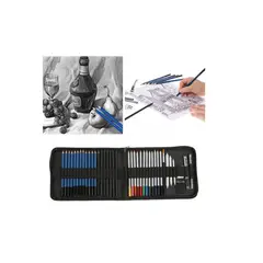 GENERICO - Kit Para Dibujo Lápices De Madera 40 Piezas Profesional Set