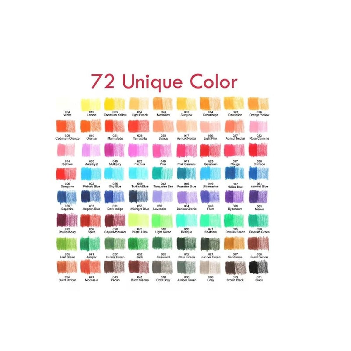 GENERICO - Set De Arte 72+3 Pzs Lápices De Color Profesional Dibujo