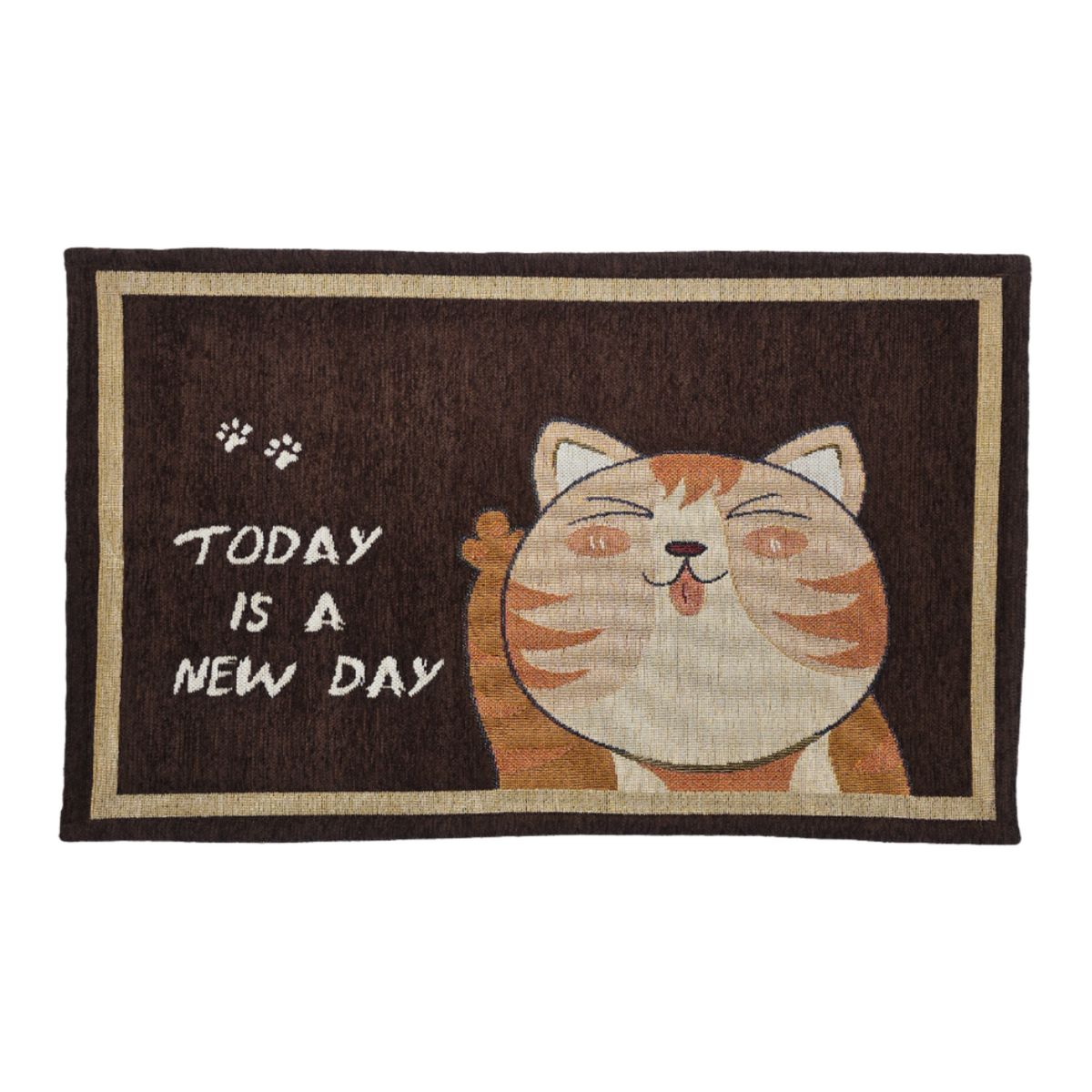 GENERICO - Alfombra Limpiapies Felpudo Alfombra De Entrada Mascotas - Cafe