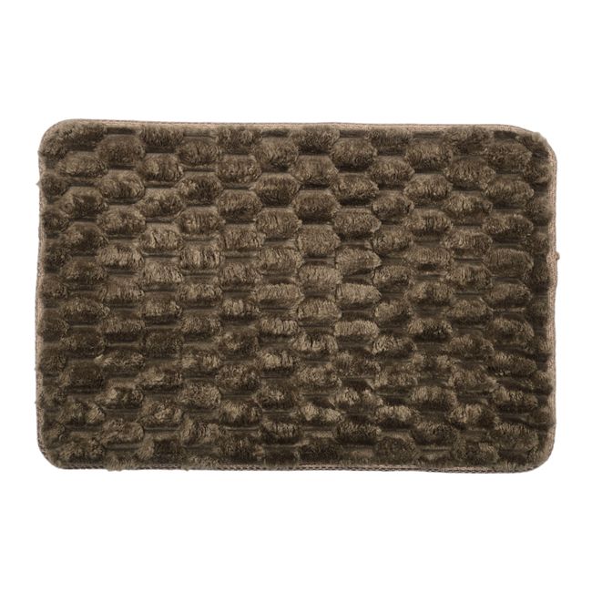GENERICO - Alfombra De Baño Piso Extra Suave y Absorbente Con Diseño - Cafe
