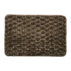 GENERICO - Alfombra De Baño Piso Extra Suave y Absorbente Con Diseño - Cafe