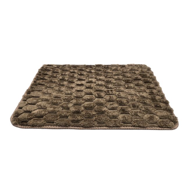 GENERICO - Alfombra De Baño Piso Extra Suave y Absorbente Con Diseño - Cafe