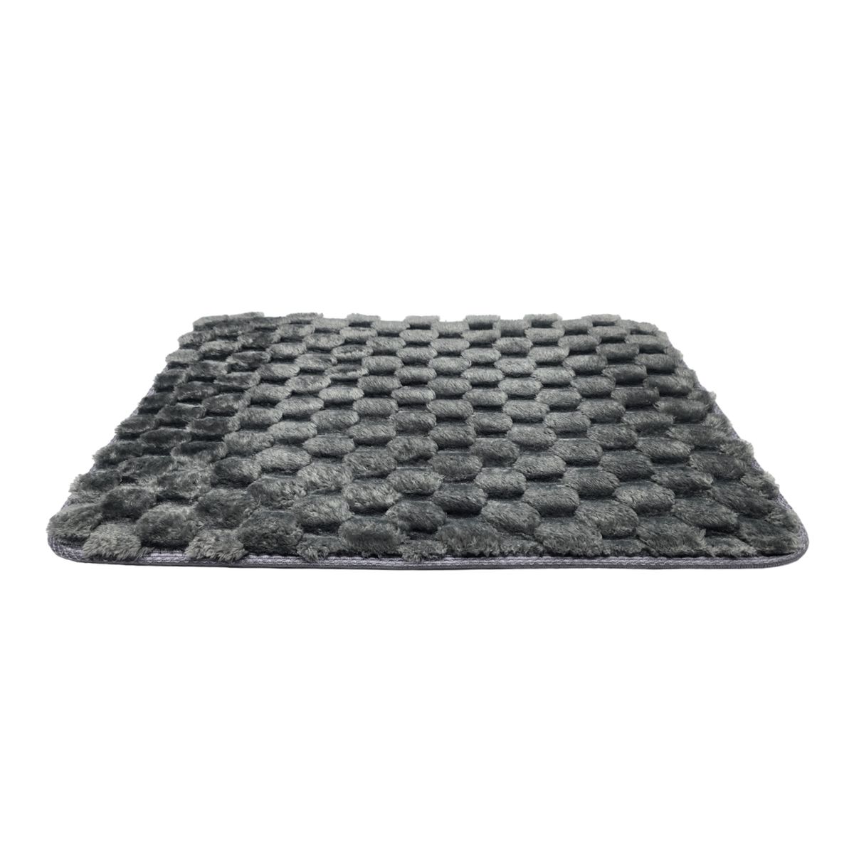 GENERICO - Alfombra De Baño Piso Extra Suave y Absorbente Con Diseño - Gris