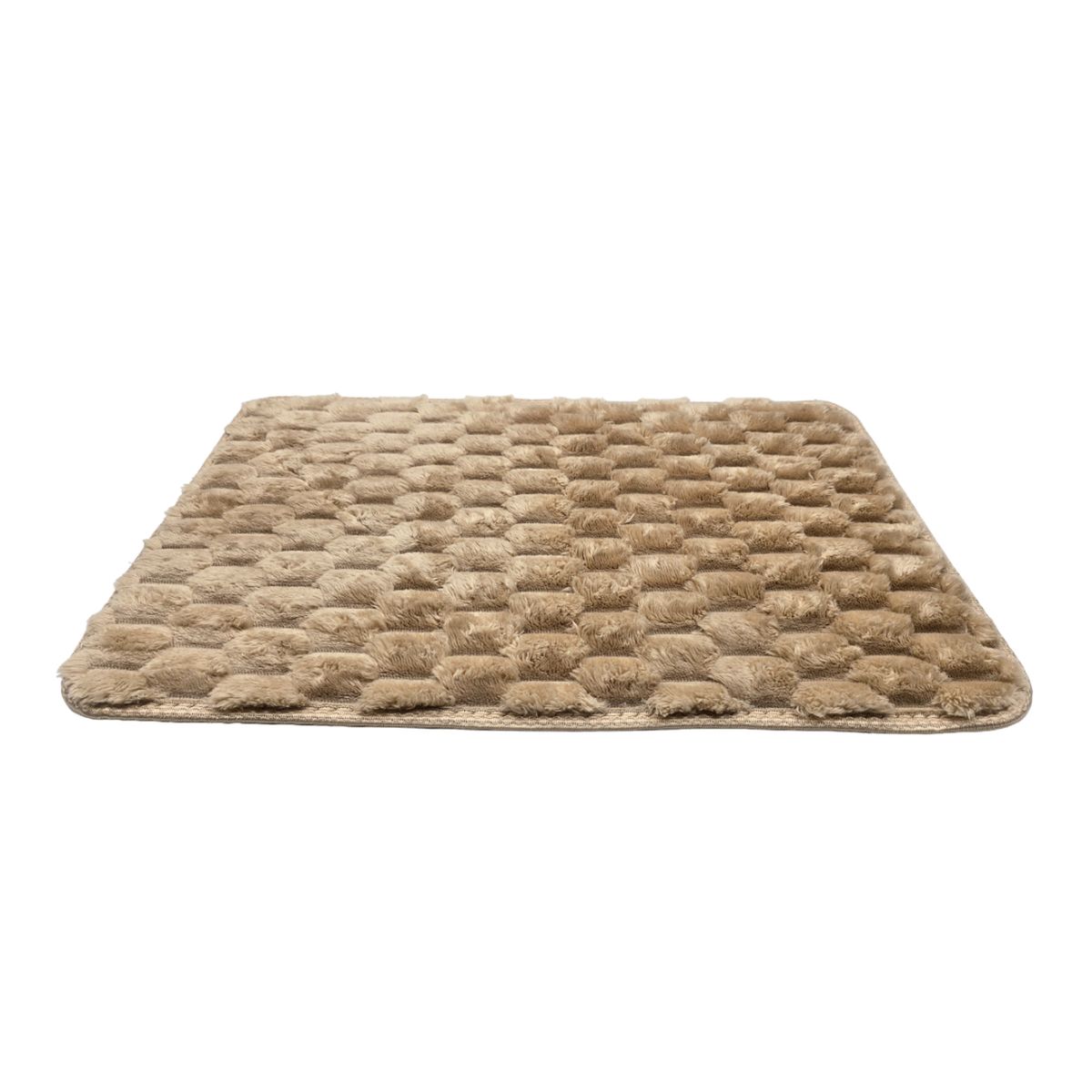 GENERICO - Alfombra De Baño Piso Extra Suave y Absorbente Con Diseño - Beige