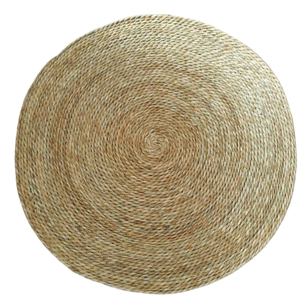 GENERICO - Alfombra De Yute Tradicional Rustica Circular Color Natural