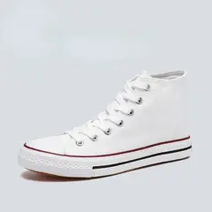 ZAPATOS Y ZAPATILLAS - Zapatilla Hombre Urbana De lona Casual Caña Alta Blanca-7253