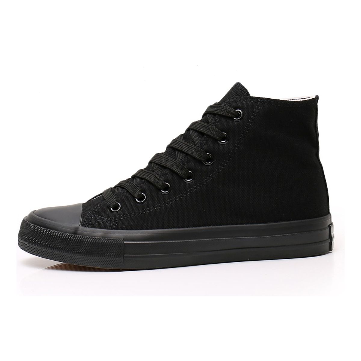ZAPATOS Y ZAPATILLAS - Zapatilla Hombre Urbana De lona Casual Caña Alta Negra-7254