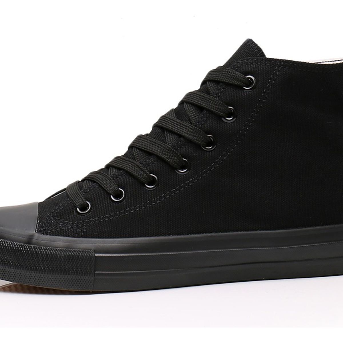 ZAPATOS Y ZAPATILLAS - Zapatilla Hombre Urbana De lona Casual Caña Alta Negra-7254
