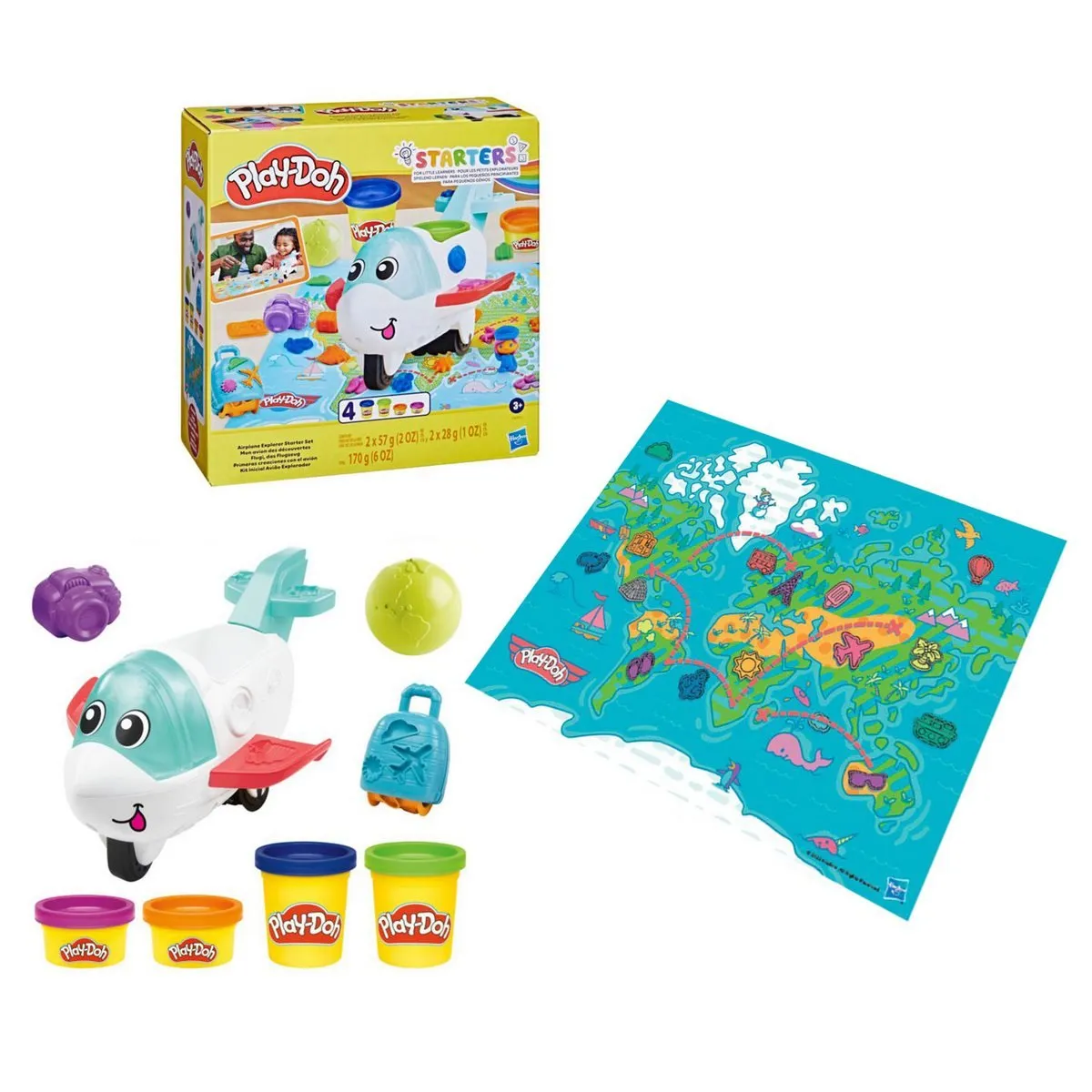 PLAY DOH - Masas didácticas Play Doh set avión y herramientas