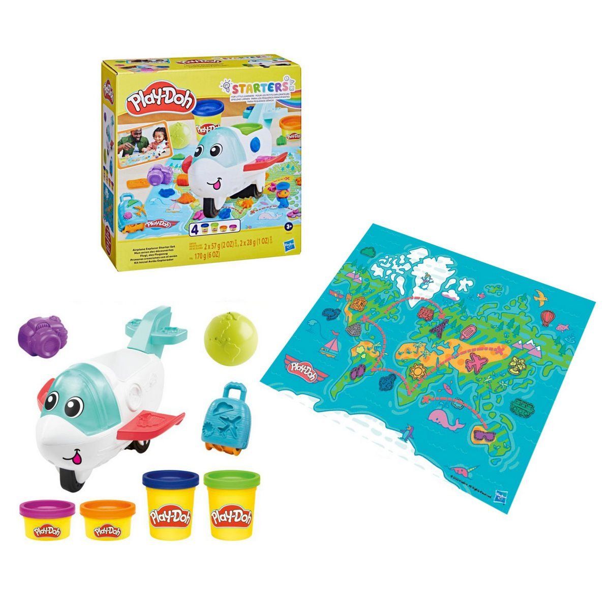 PLAY DOH - Masas didácticas Play Doh set avión y herramientas