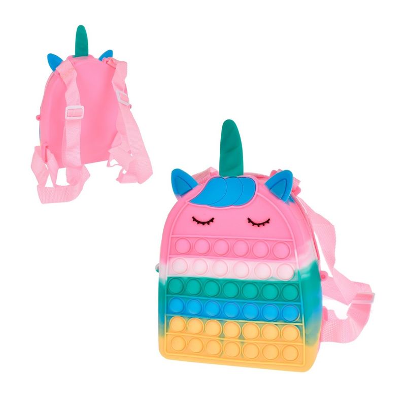 ANSALDO - Mochila Unicornio Pop It - Verde