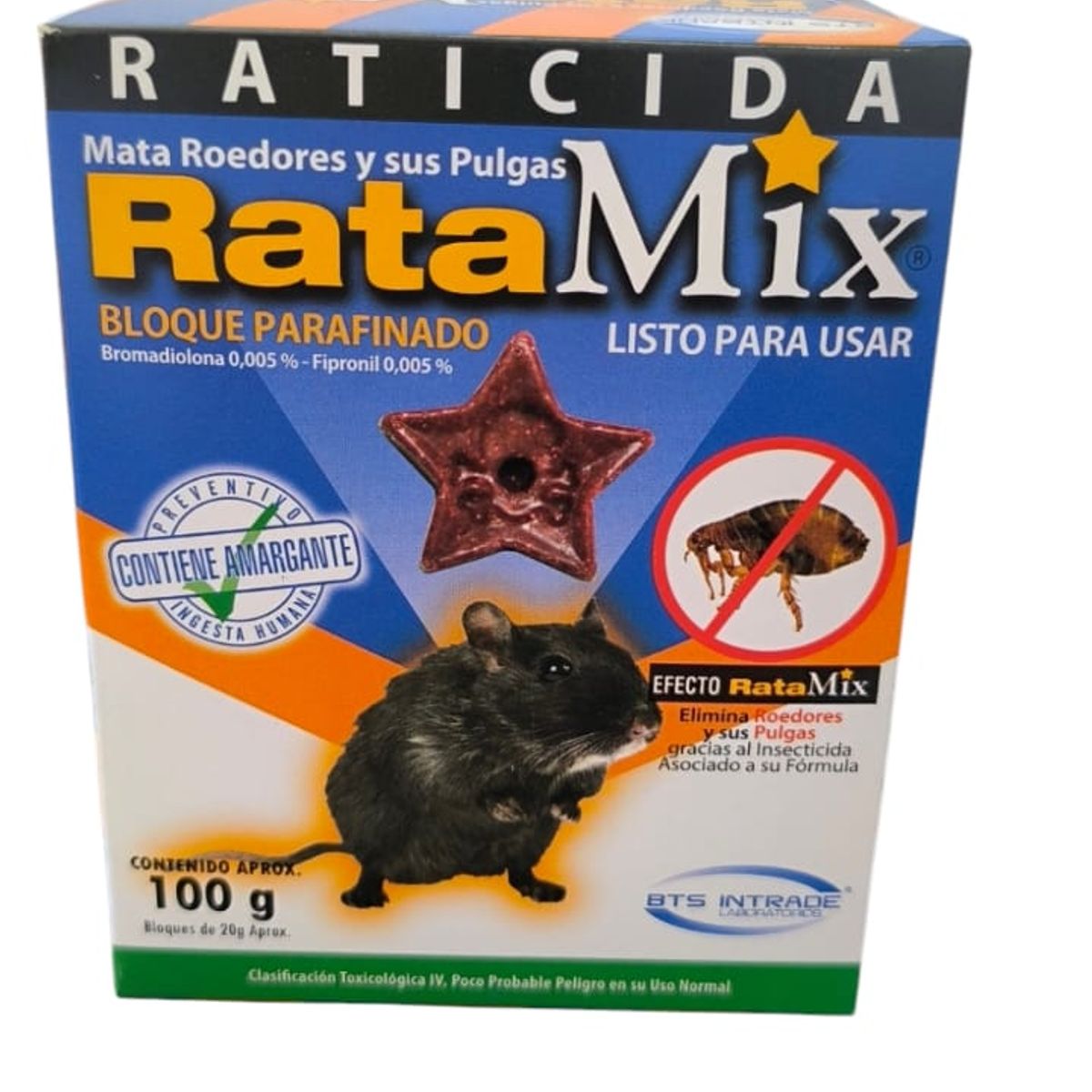 BTS - raticida ratamix bloque parafinado 100G