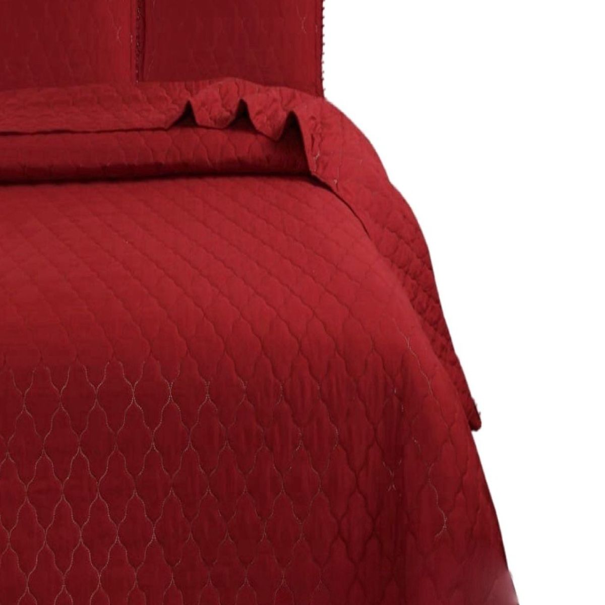 GENERICO - Cubrecamas Quilt Plaza y Media con Pompones B10