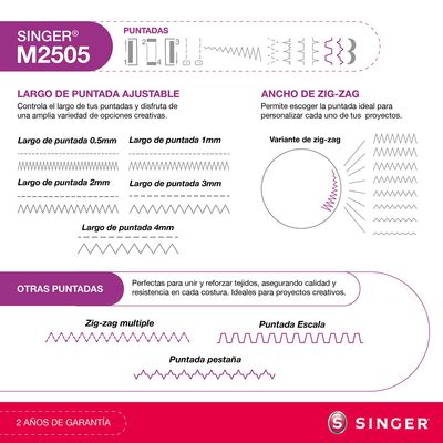 Imagen 2 del producto Máquina De Coser M2505 70W