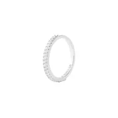 JB JOYAS BARON - Anillo Oro Blanco 18kt Diamantes de 22 Pts Riel
