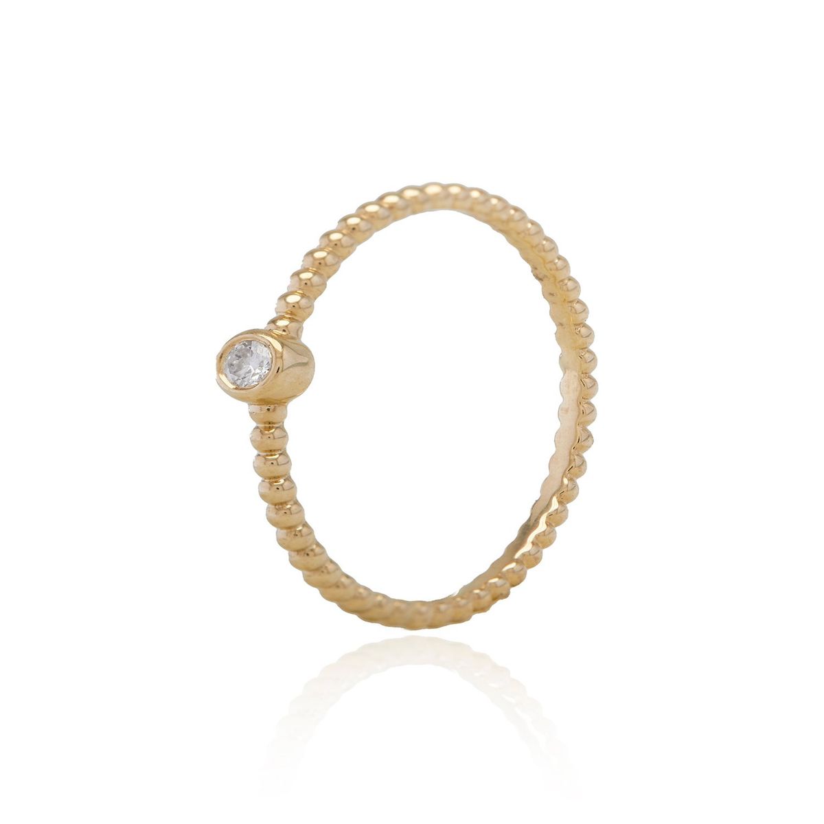 JB JOYAS BARON - Anillo Oro Amarillo 18kt Diamantes de 3Pts