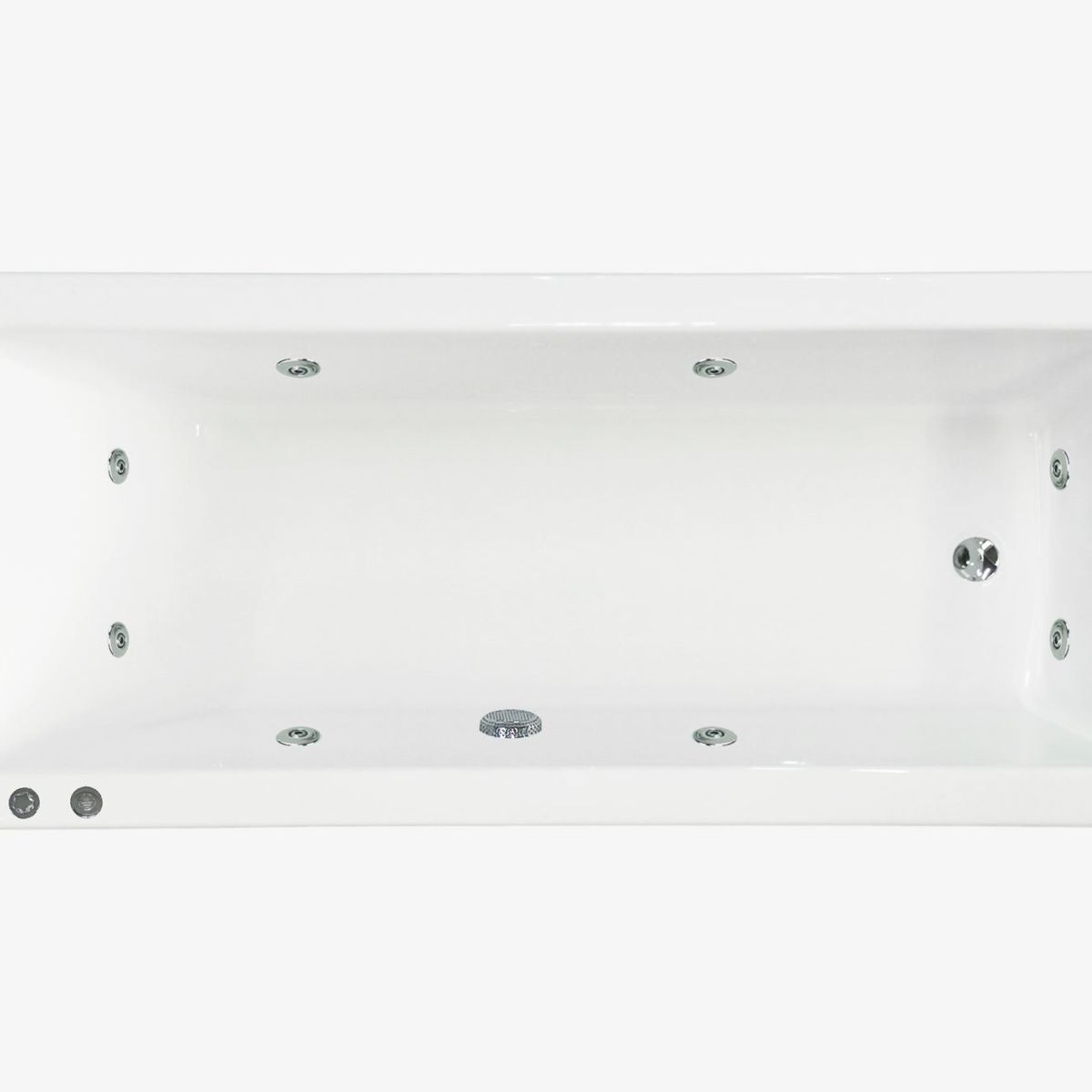 BUCK Y BUCK - Tina de Hidromasaje (160x72x40cm) 8 Inyectores, Motor Derecha