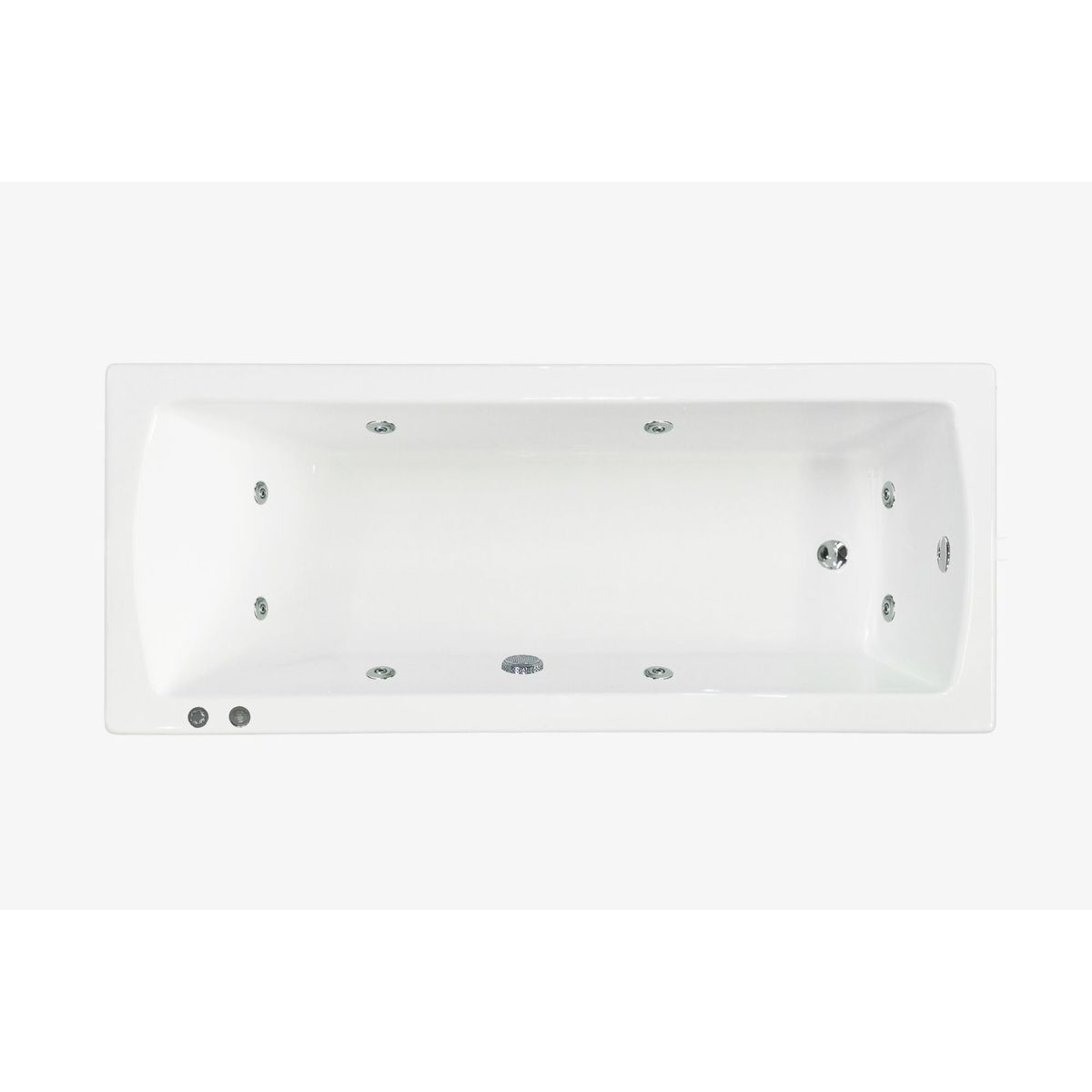 BUCK Y BUCK - Tina de Hidromasaje (160x72x40cm) 8 Inyectores, Motor Derecha