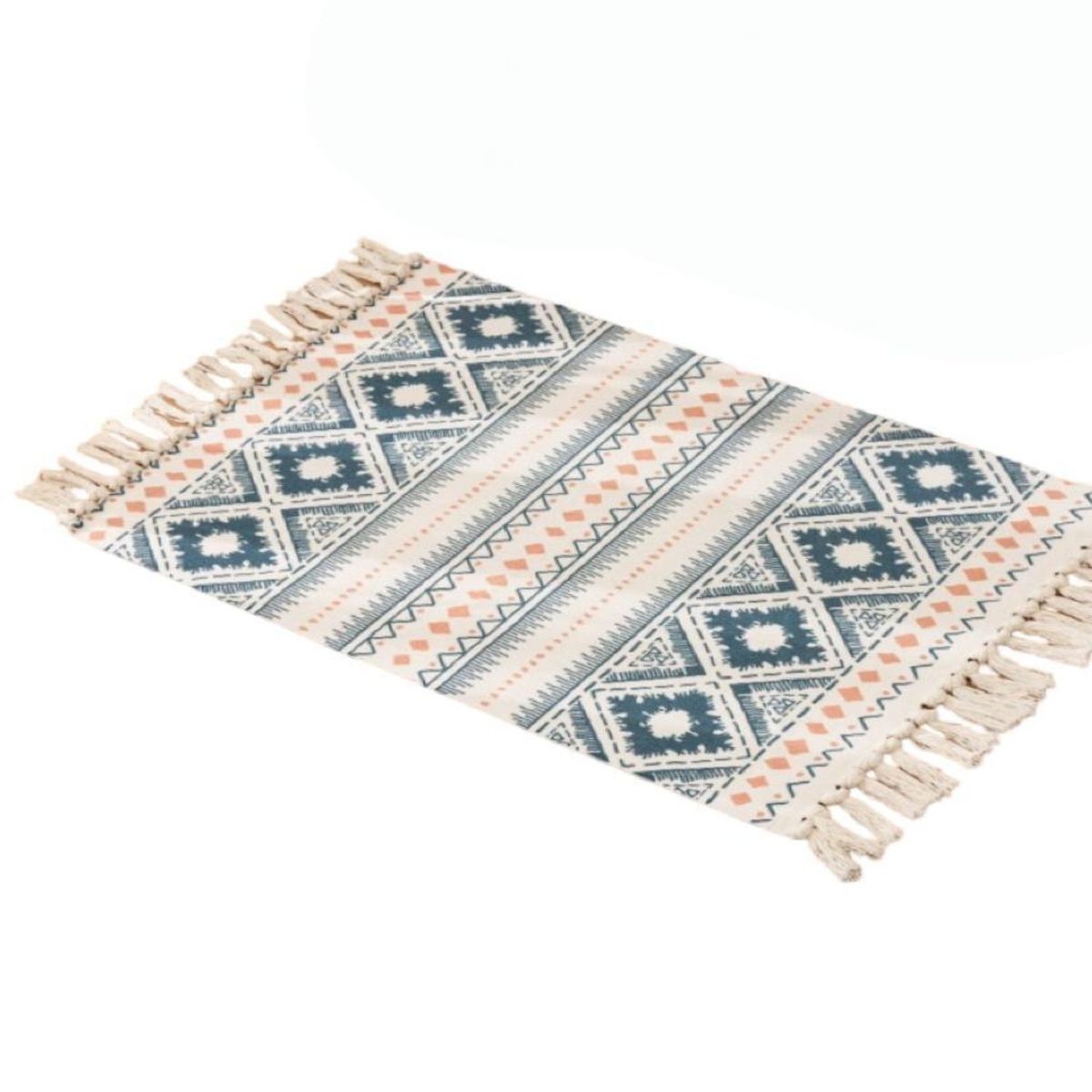GENERICO - Set 2 Alfombras de Lino 60x90 cm para Bajada de Cama 4n01