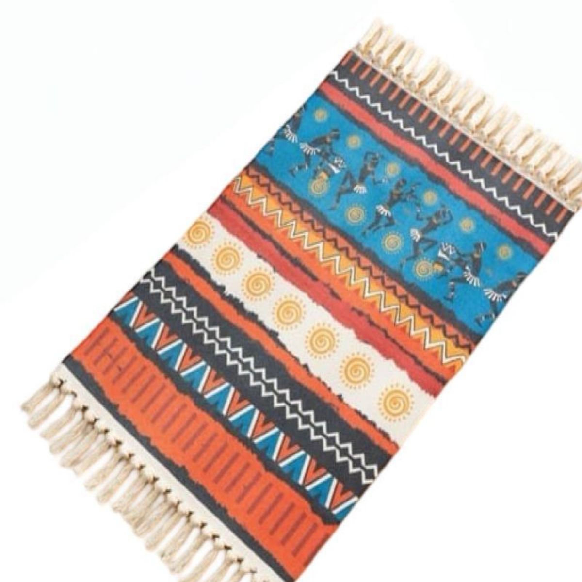 GENERICO - Set 2 Alfombras de Lino 60x90 cm para Bajada de Cama 4n13