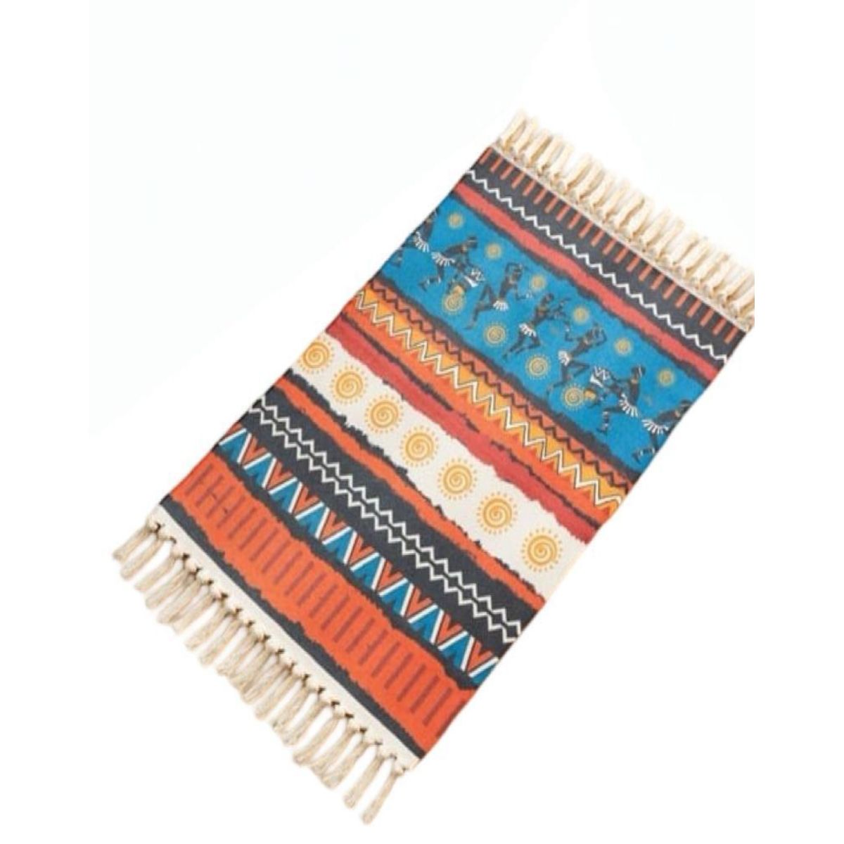 GENERICO - Set 2 Alfombras de Lino 60x90 cm para Bajada de Cama 4n13