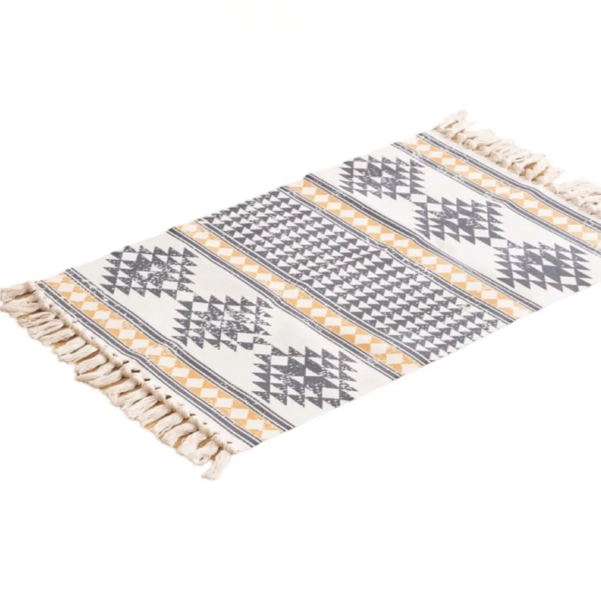 GENERICO - Set 2 Alfombras de Lino 60x90 cm para Bajada de Cama 4n07