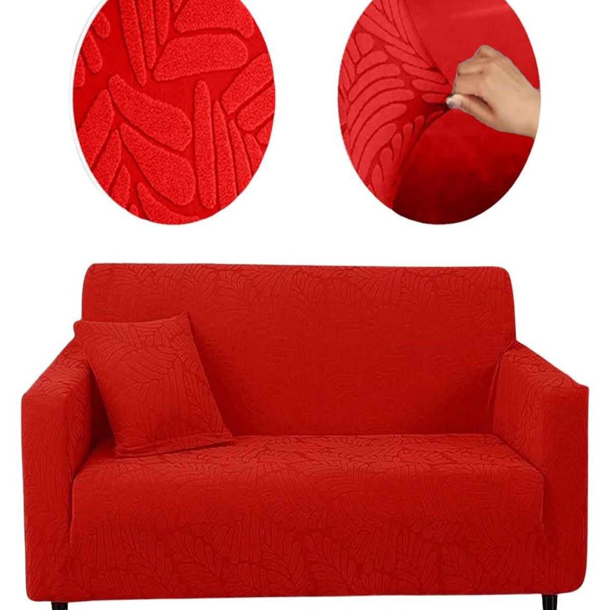 GENERICO - Funda Sofá 3 Cuerpos Texturizada Ajustable 6n7