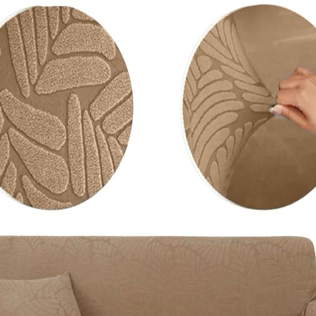 GENERICO - Funda Sofá 3 Cuerpos Texturizada Ajustable 6n8