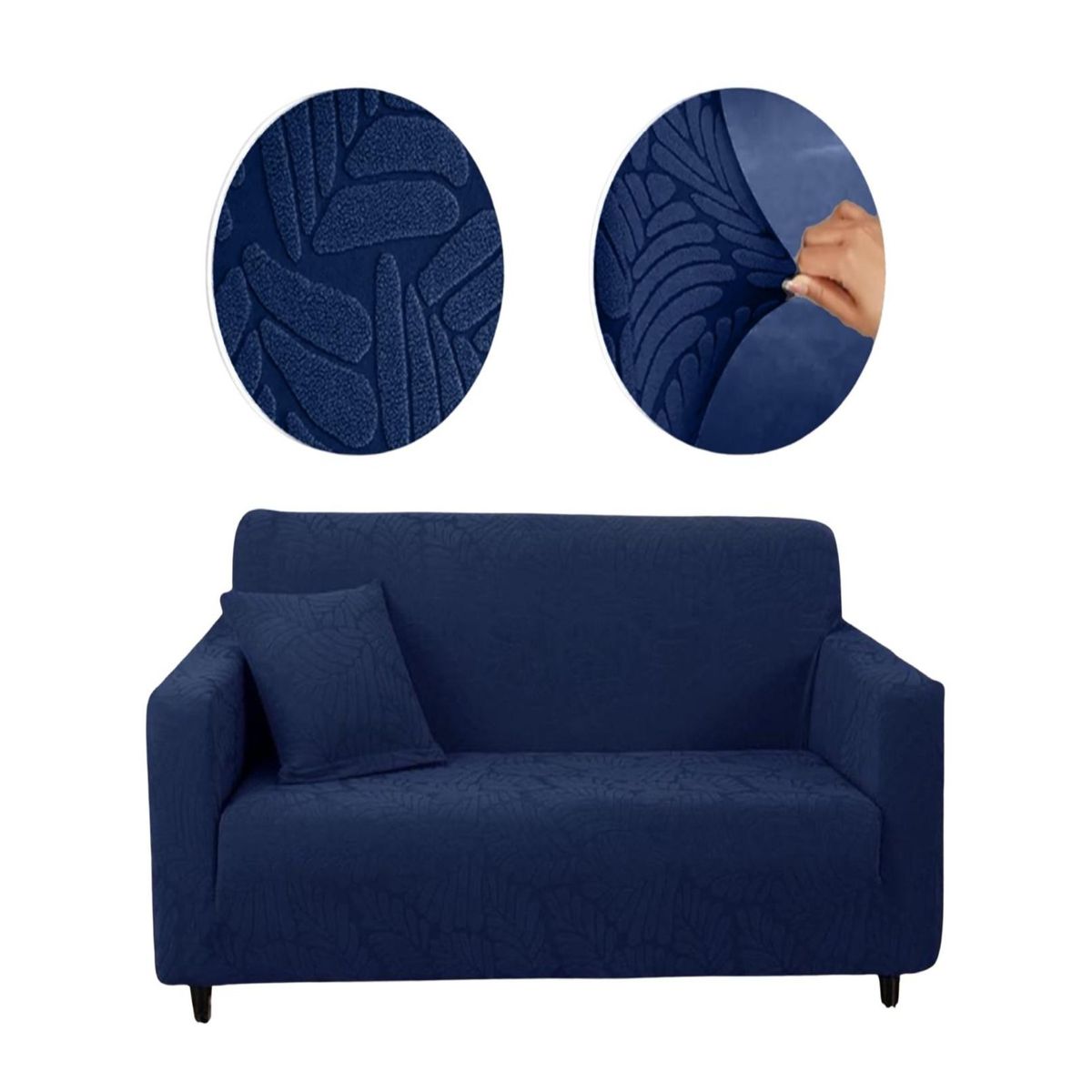 GENERICO - Juego Fundas Sofá Texturizadas 3+1+1 Antideslizantes 6n5