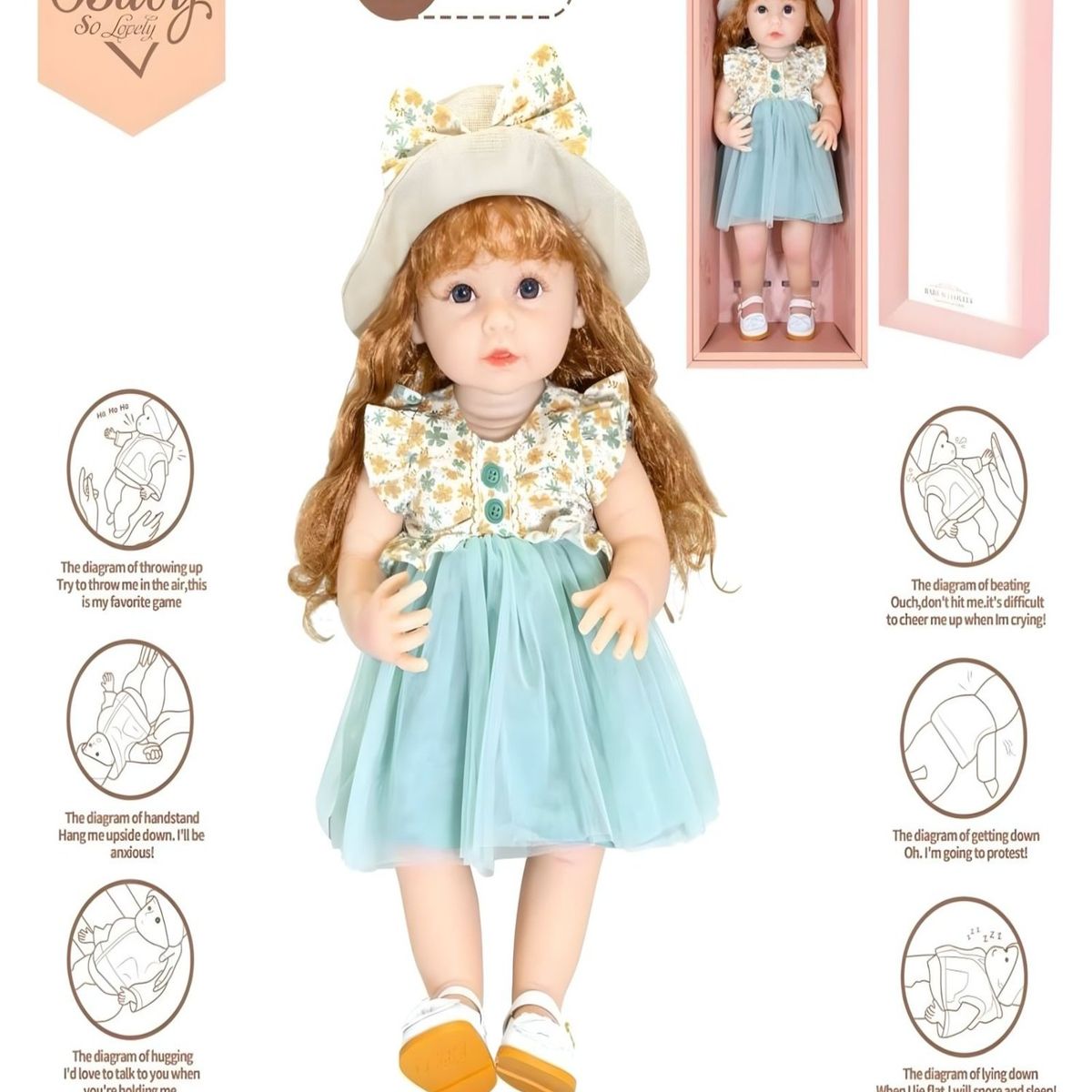 GENERICO - MUÑECA REALISTA CON EFECTO GRAVEDAD 7n5